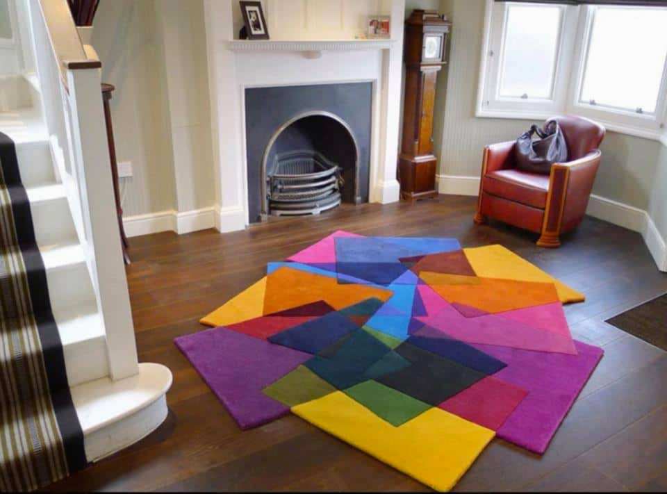 renkli modern hali modelleri